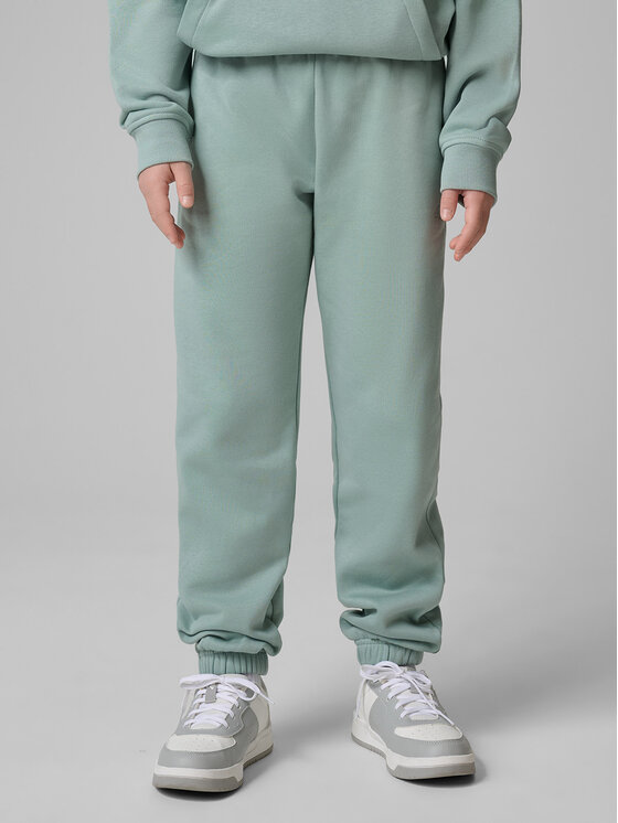 4F 4F Spodnie dresowe BASIC+ Turkusowy Regular Fit