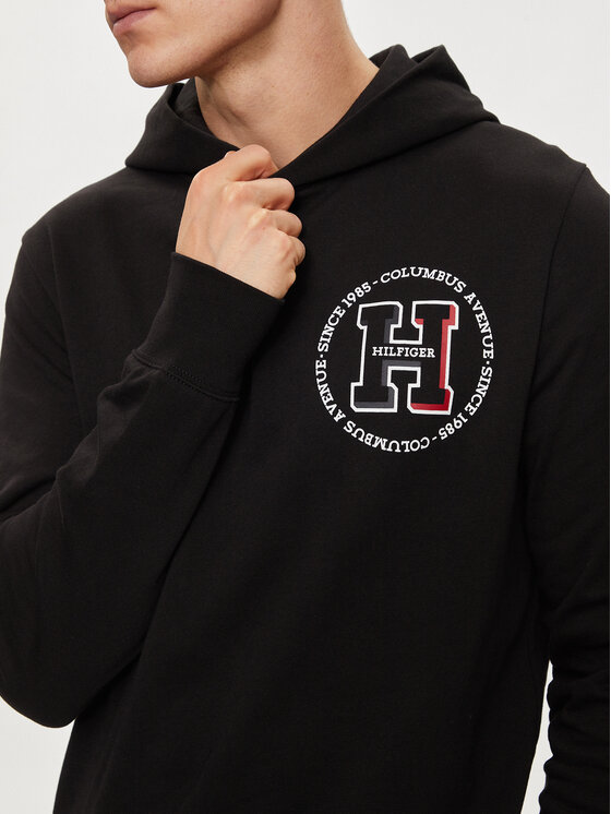 Tommy Hilfiger Tommy Hilfiger Μπλούζα MW0MW34383 Μαύρο Regular Fit