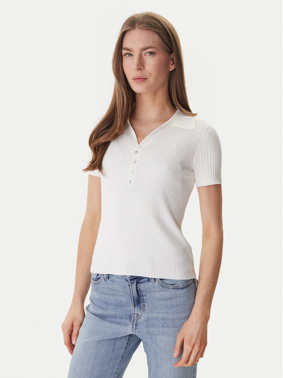 DKNY DKNY Poloshirt DJ6R0236 Écru Regular Fit