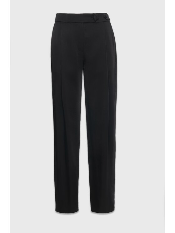 La Mania La Mania Spodnie garniturowe ALLURE Czarny Classic Fit