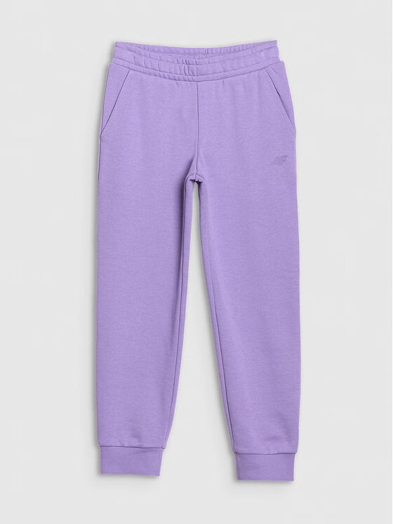 4F 4F Spodnie dresowe 4FJWSS25TTROF1099-51 Fioletowy Regular Fit