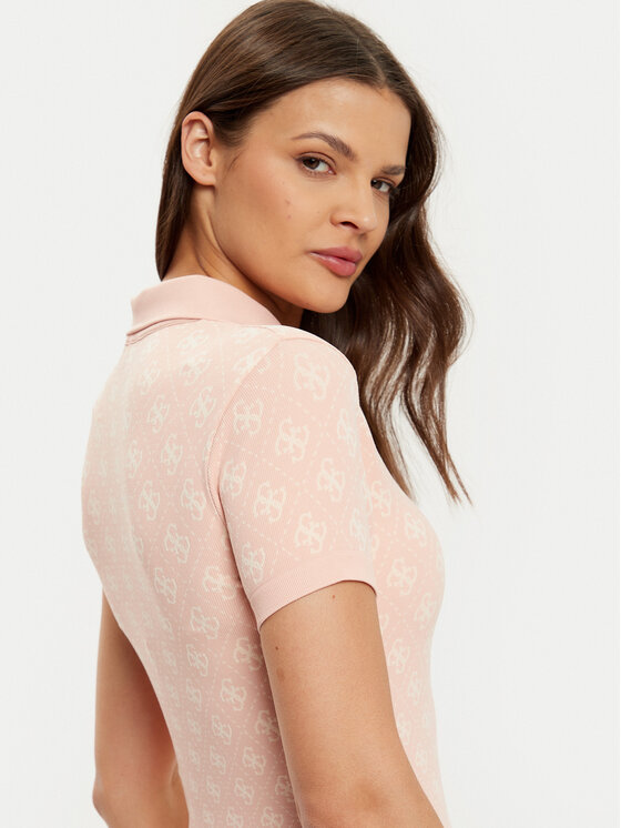 Guess Guess Kötött ruha V5RK02 Z3LF0 Rózsaszín Regular Fit