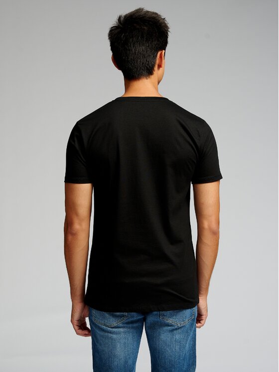 TeeShoppen TeeShoppen T-Shirt 'Muscle Collection' Czarny Slim Fit