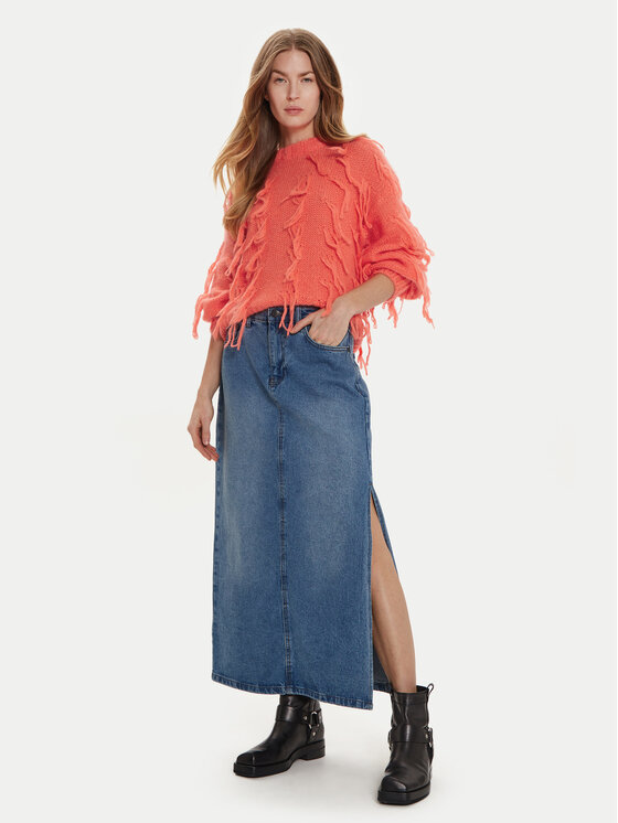 ViCOLO ViCOLO Sweter 33050S Pomarańczowy Regular Fit