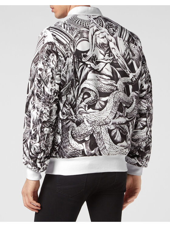 PHILIPP PLEIN PHILIPP PLEIN Giubbotto piumino 3391 Bianco Regular Fit