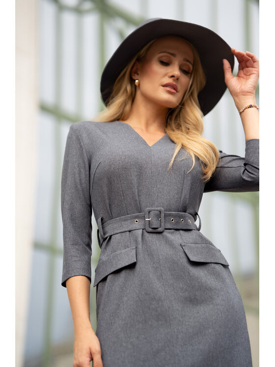 Stylove Stylove Večerní šaty S369 Šedá Ladies Fit