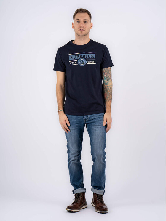 Marcus Marcus T-Shirt Esme Niebieski Regular Fit