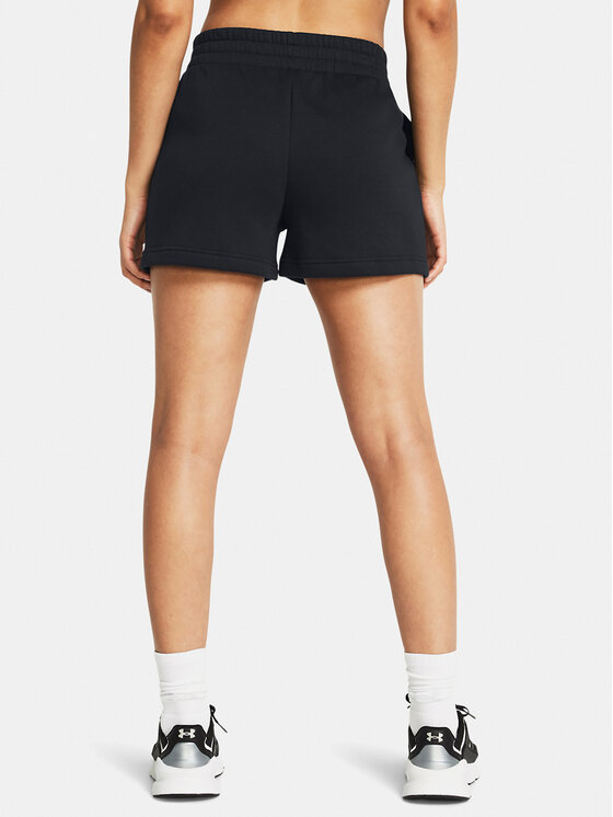Under Armour Under Armour Sportske kratke hlače Rival Fleece Short 1382723-001 Crna Loose Fit