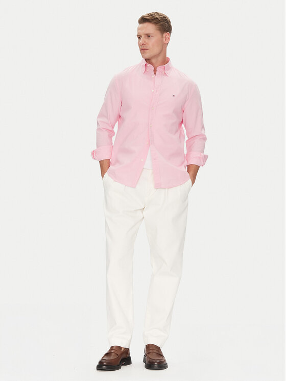 Tommy Hilfiger Tommy Hilfiger Сорочка MW0MW37550 Рожевий Regular Fit