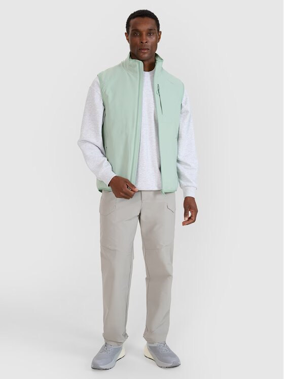 4F 4F Gilet 4FWSS25TVJAM194-47S Verde Regular Fit