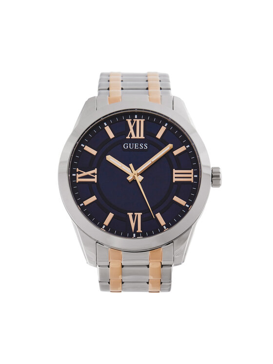 Guess Guess Hodinky Elliot  GW0893G2 Stříbrná