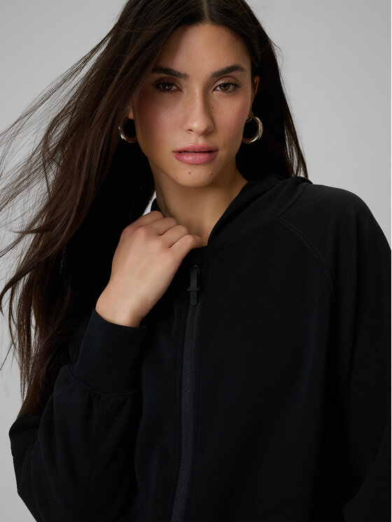 4F 4F Bluza SPORTS CLUB Czarny Regular Fit