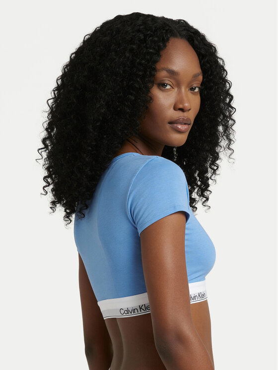 Calvin Klein Underwear Calvin Klein Underwear T-Shirt LV00QF8495 Błękitny Slim Fit