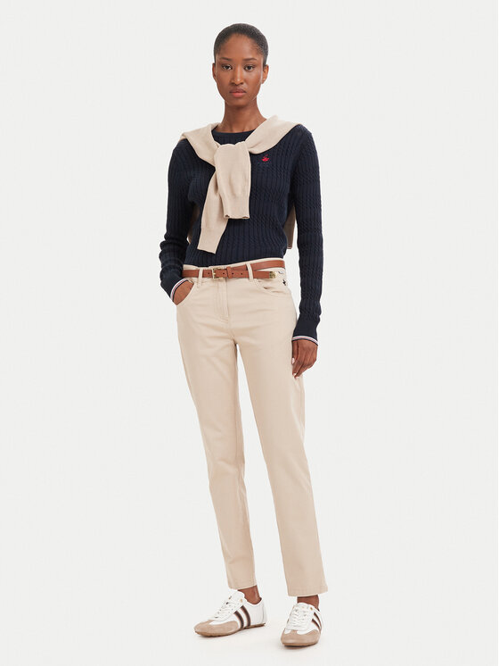 Beverly Hills Polo Club Beverly Hills Polo Club Chino hlače P-SS26W-T586585 Bež Slim Fit