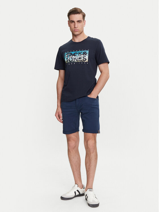 Jack&Jones Jack&Jones T-Shirt Colton 12268438 Σκούρο μπλε Standard Fit