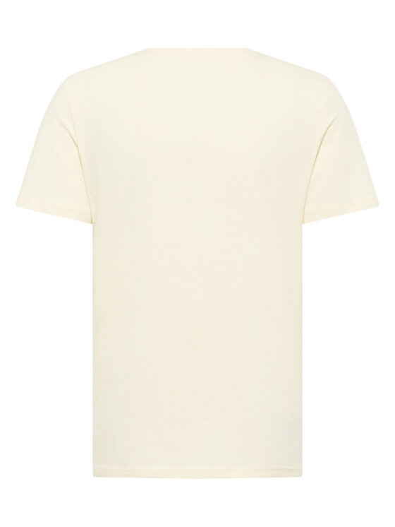 Mustang Mustang T-shirt AUSTIN Beige Straight Fit