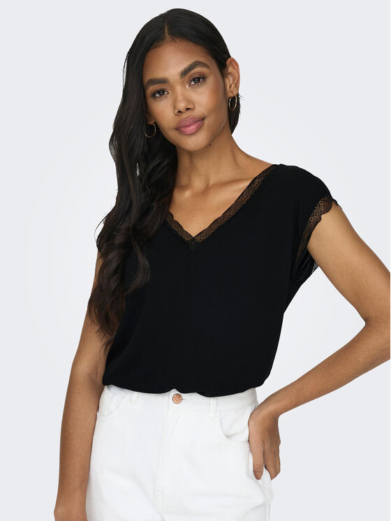 ONLY ONLY Majica 15252241 Crna Regular Fit