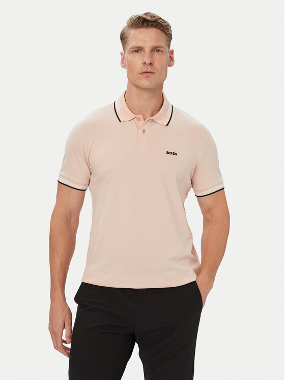 BOSS Tricou polo Paul 50506193 Portocaliu deschis Regular Fit