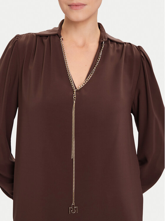 Rinascimento Rinascimento Majica CFC0125721003 Smeđa Regular Fit