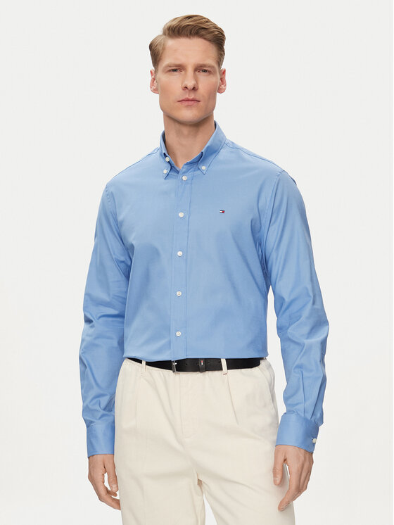 Tommy Hilfiger Tommy Hilfiger Πουκάμισο MW0MW29969 Μπλε Regular Fit