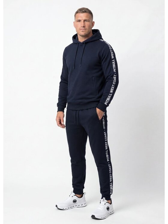 PITBULL PITBULL Bluza ARBOR TAPE Granatowy Regular Fit