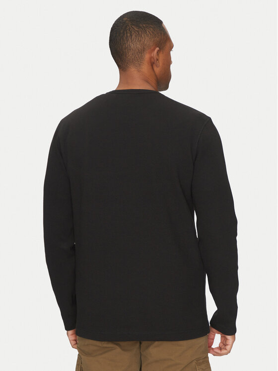 BOSS BOSS Pikkade varrukatega T-särk Tempesto 50520725 Must Regular Fit