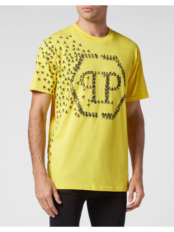 PHILIPP PLEIN PHILIPP PLEIN Tričko 171 Žltá Regular Fit