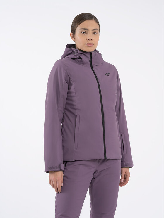 4F 4F Skijacke 4FAW23TJACF120 Violett Regular Fit