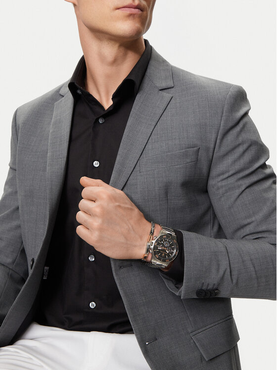 Maserati Maserati Kella ja käevõru komplekt Competizione Diver Chronograph Gift SET R8873600001 Hõbedane