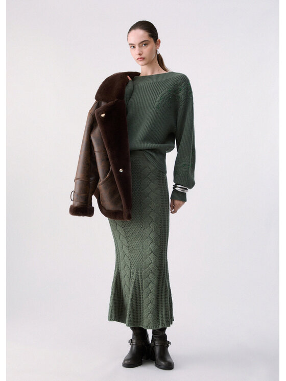 Liu Jo Liu Jo Gonna maxi CF6118MA37R90312 Verde Regular Fit