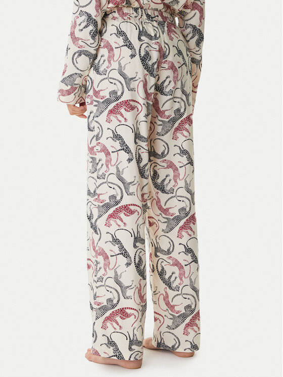 Tommy Hilfiger Tommy Hilfiger Pyjamahose UW0UW06244 Écru