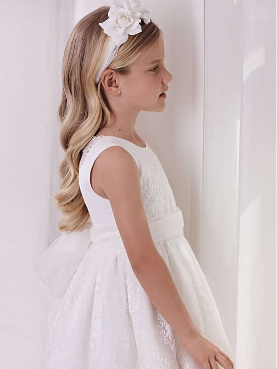 Abel & Lula Abel & Lula Elegantes Kleid 5038 Weiß Regular Fit