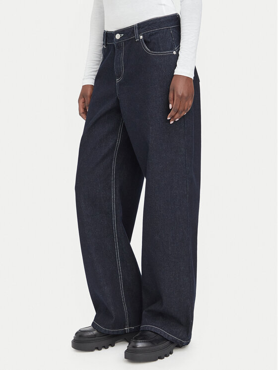 Juicy Couture Juicy Couture Дънки JCJDJE126952 Син Wide Leg