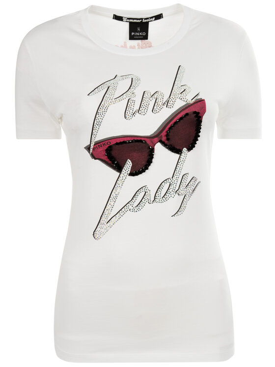 Pinko Pinko T-shirt PE 19 UNQS 3U10J6 Y2TM Bianco Regular Fit