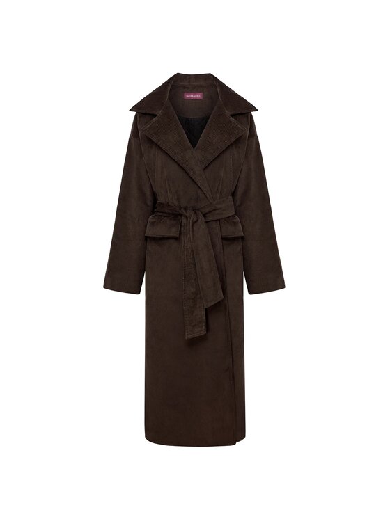 MANDRAGORA MANDRAGORA Cappotto di transizione Area Marrone Standard Fit