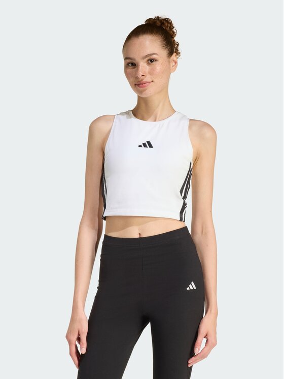adidas adidas Top 158749 Biały Slim Fit