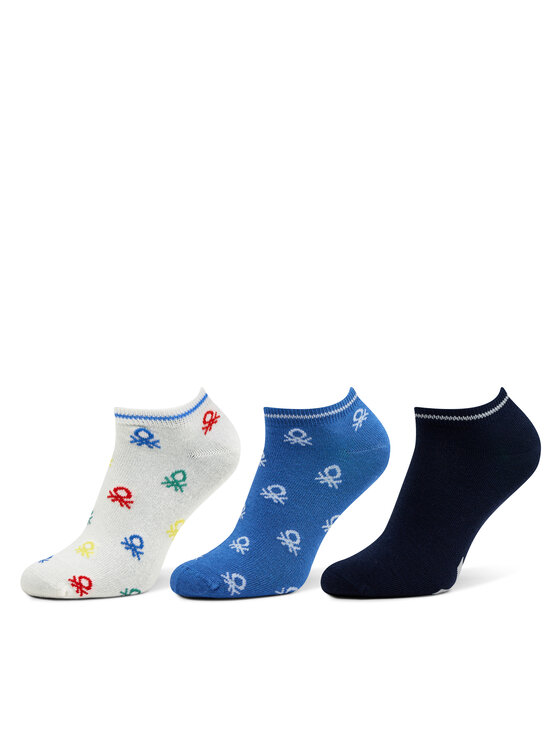 United Colors Of Benetton United Colors Of Benetton Set di 3 paia di calzini corti da bambini 6AO307032 Multicolore