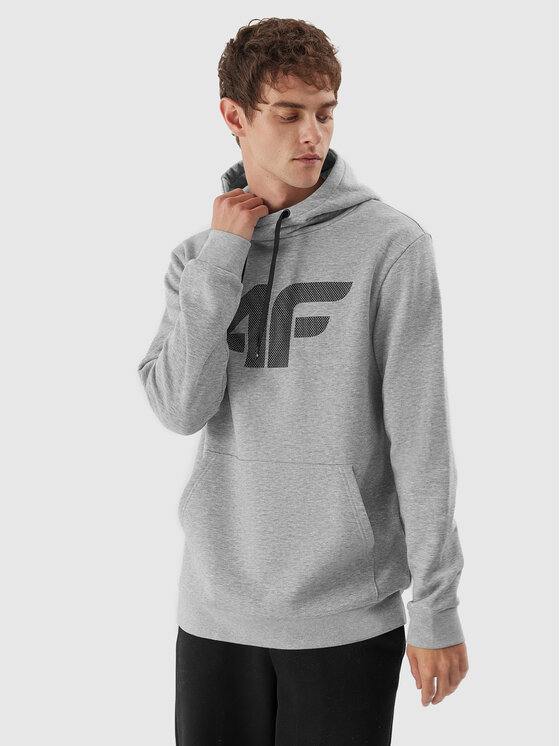 4F Mikina 4FAW23TSWSM694 Sivá Regular Fit