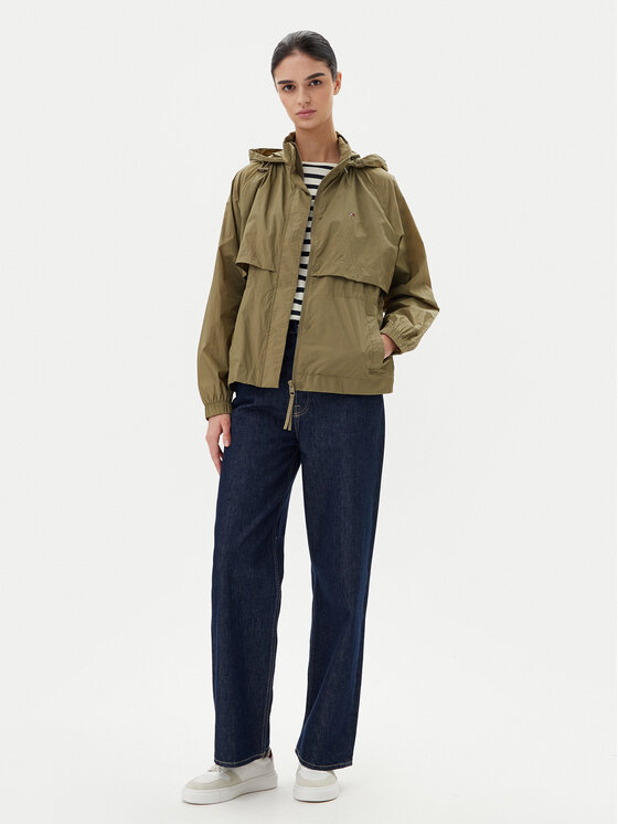 Tommy Hilfiger Tommy Hilfiger Geacă de vânt WW0WW46444 Kaki Relaxed Fit