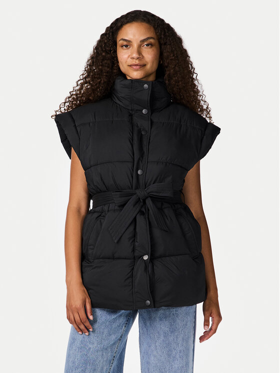 YAS YAS Vestă Merla 26035395 Negru Slim Fit