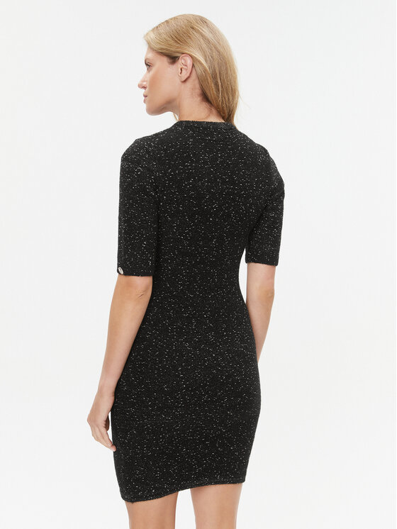 Morgan Morgan Trikotažinė suknelė 232-RMLAC Juoda Slim Fit