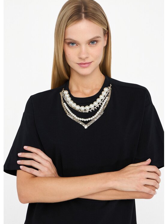 Liu Jo Liu Jo T-shirt CF5063J008822222 Nero Regular Fit