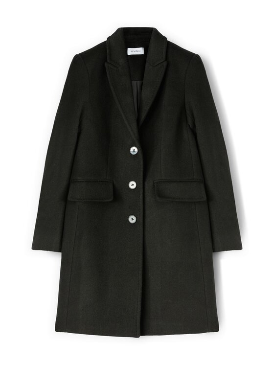 Motivi Motivi Cappotto invernale 0098Q000619N033 Nero Regular Fit