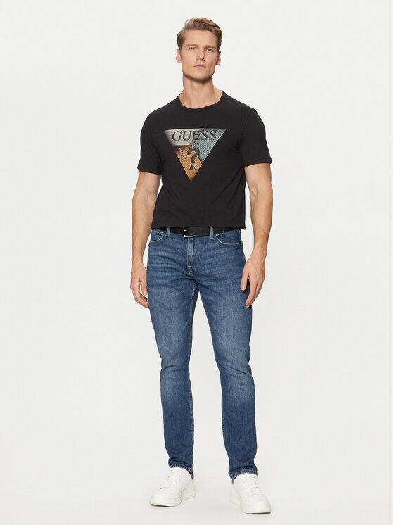 Guess Guess Póló M5RI14 J1314 Fekete Slim Fit