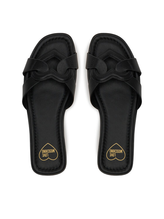 LOVE MOSCHINO LOVE MOSCHINO Klapki JA28092G1MIA0000 Czarny