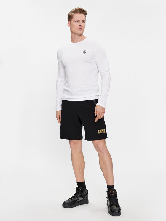 EA7 Emporio Armani EA7 Emporio Armani Športové kraťasy 3DPS57 PJG1Z 1200 Čierna Regular Fit