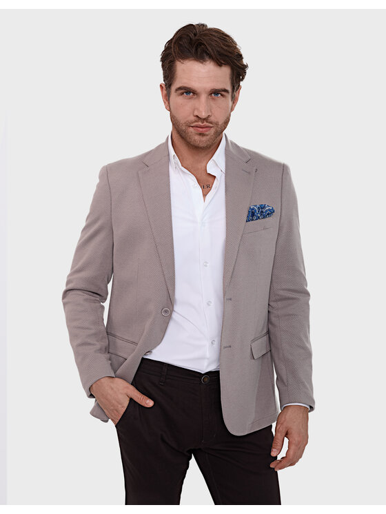 Evenemen Evenemen Marynarka Tuscan Beżowy Slim Fit