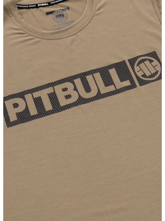 PITBULL PITBULL Koszulka techniczna Casual Sport HILLTOP Brązowy Regular Fit