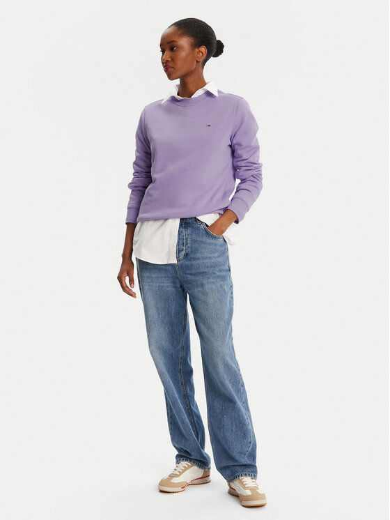 Tommy Jeans Tommy Jeans Felpa Flag DW0DW19959 Viola Regular Fit