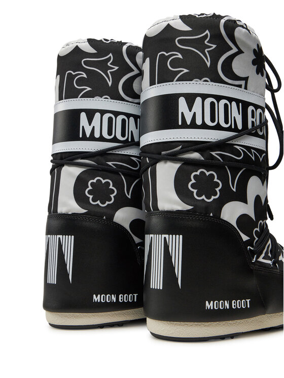 Moon Boot Moon Boot Μπότες Χιονιού Mb Icon Flower 80D1402940 Μαύρο